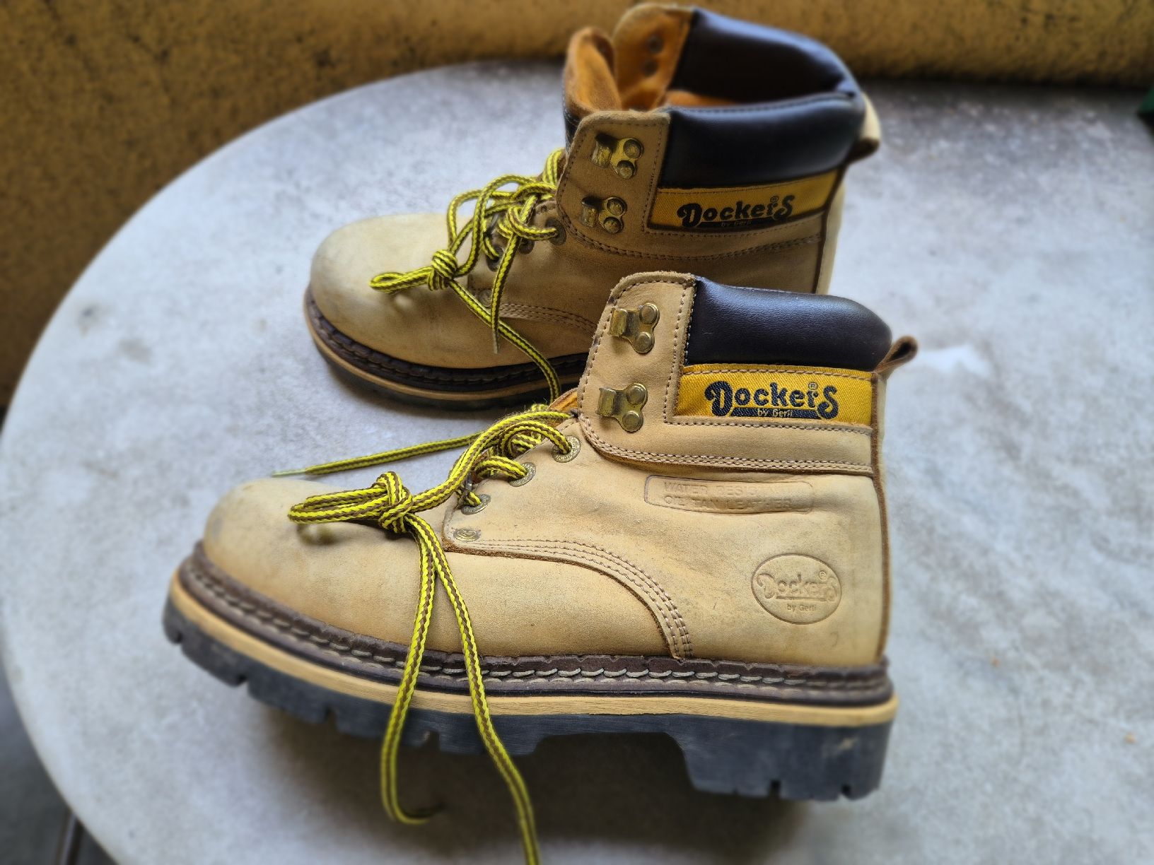 Herrenschuhe: Bottes mi-hautes Docker's en cuir couleur sable T. 39 – Gebraucht aus Lausanne von mly_j8yp 1