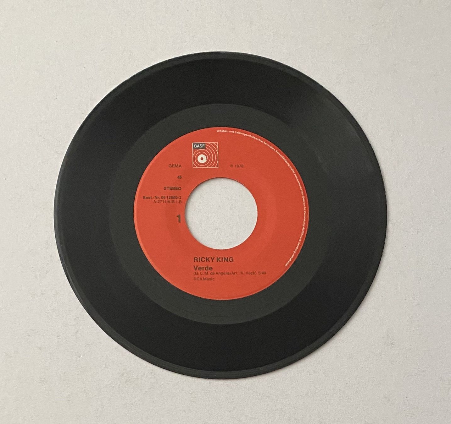 Vinyles: Ricky King, Verde – D'occasion à Flums par Aebo1 2