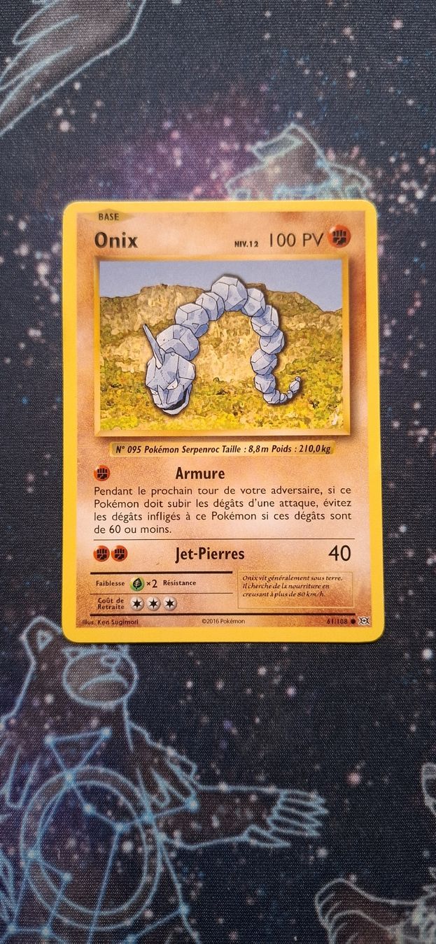Pokémon Carte collezionabili: Onix 61/108 - Evolutions FR – Usato da Petit-Lancy venduto da Kara_TCG 1