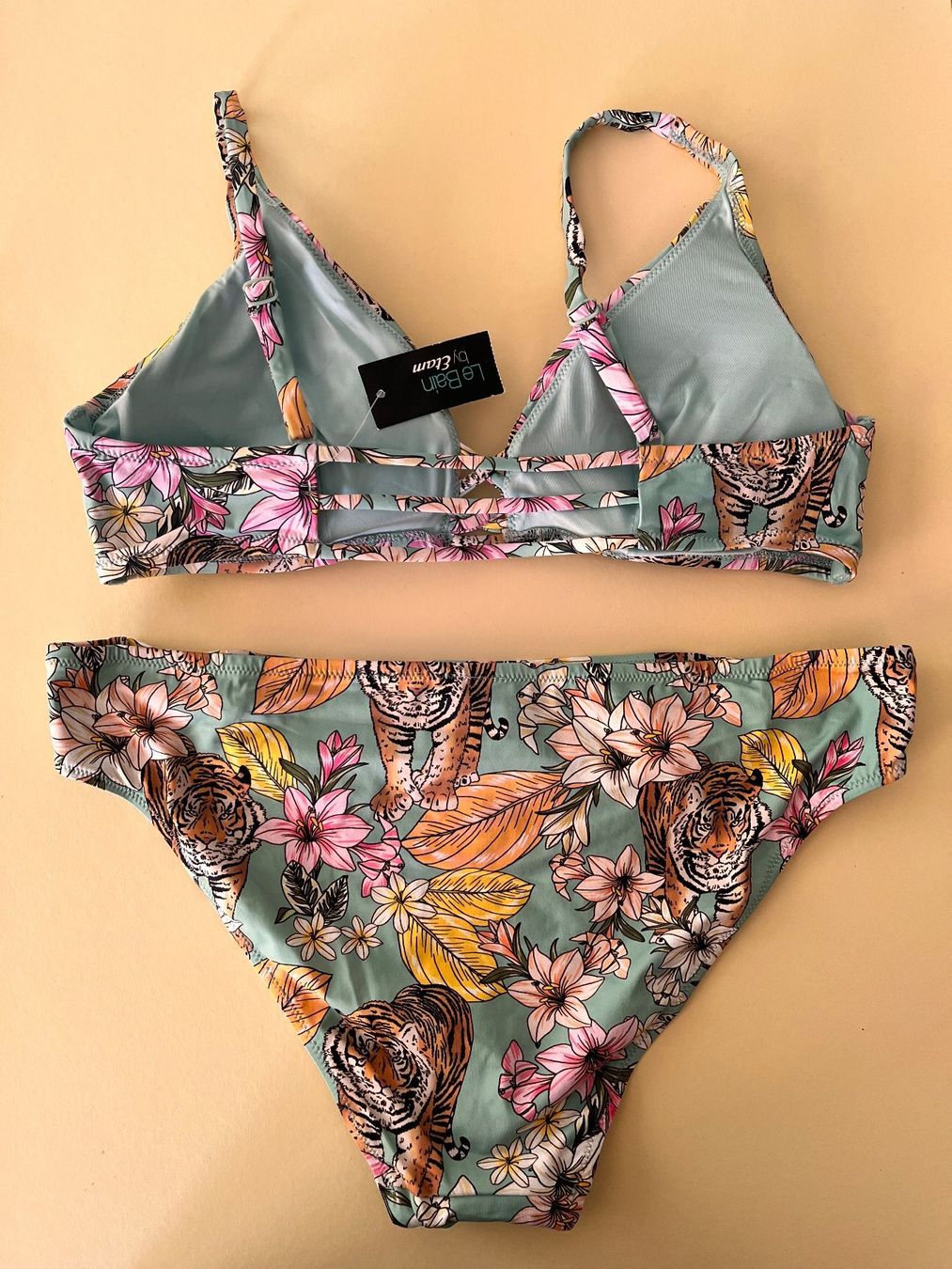 Etam Costumi da bagno & Bikini: ETAM, Bikini Power Triangle, Grösse 42, Farbe Türkis/Tiger – Nuovo e nell'imballaggio originale da Rudolfstetten venduto da gst_g7xl 8