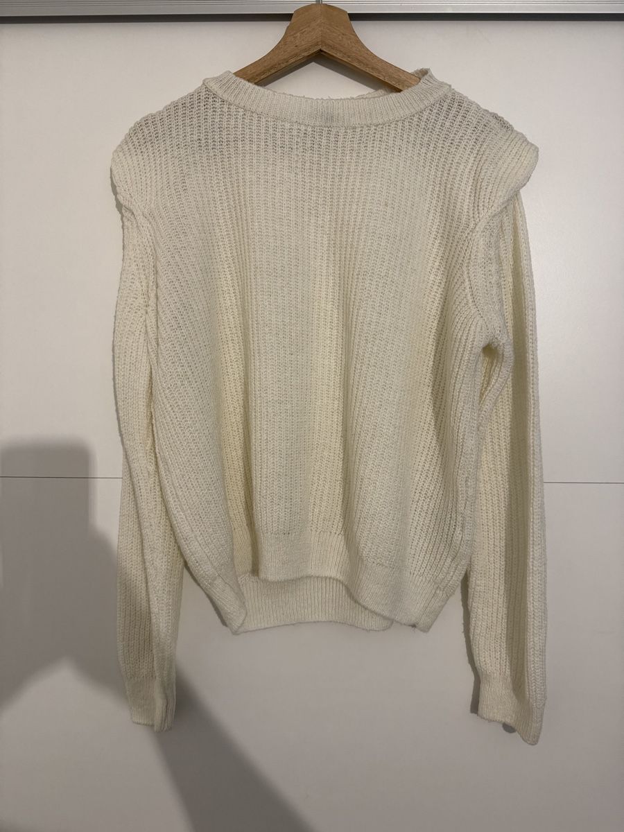 Maglioni & Felpe: Kuscheliger Strickpullover Creme Grösse S/M – Usato da Rebstein venduto da Tuerkii