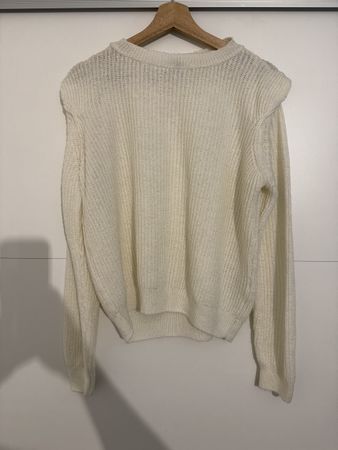 Kuscheliger Strickpullover Creme Grösse S/M