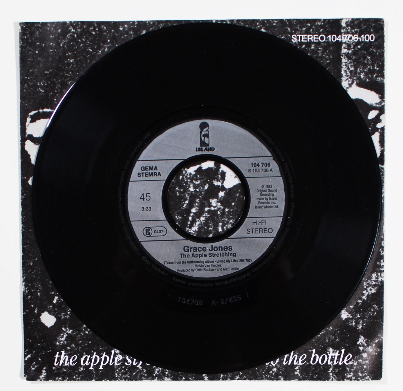 Dischi in vinile: 7" GRACE JONES - THE APPLE STRETCHING 1982 – Usato da Brüttisellen venduto da Collector-Corner 1