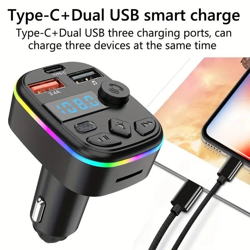 Accessori per altri veicoli: FMTransmitter Bluetooth 5 für im Auto Handy Freisprechen – Nuovo e nell'imballaggio originale da Niederbipp venduto da Aria22 3