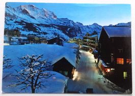 Wengen, 1300 m, mit Jungfrau und Breithorn