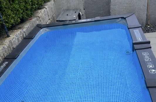 Intex Schwimmbad: Intex Graphite Gray Pool, 400x300x124cm – Gebraucht aus Bütschwil von hfs2010 6