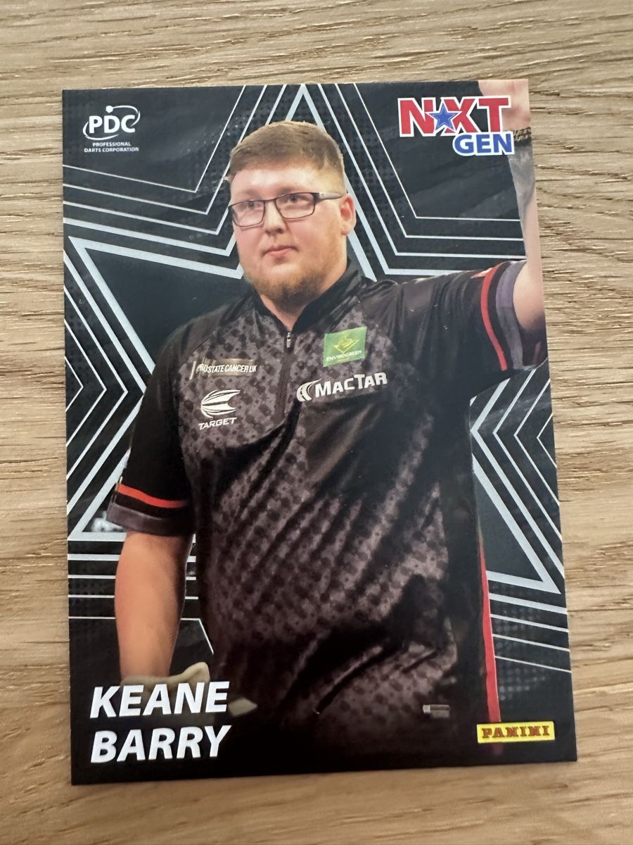 Panini Carte collezionabili: Panini Next Gen Keane Barry PDC Karte – Nuovo (secondo la descrizione) da Sempach venduto da soj_rk95