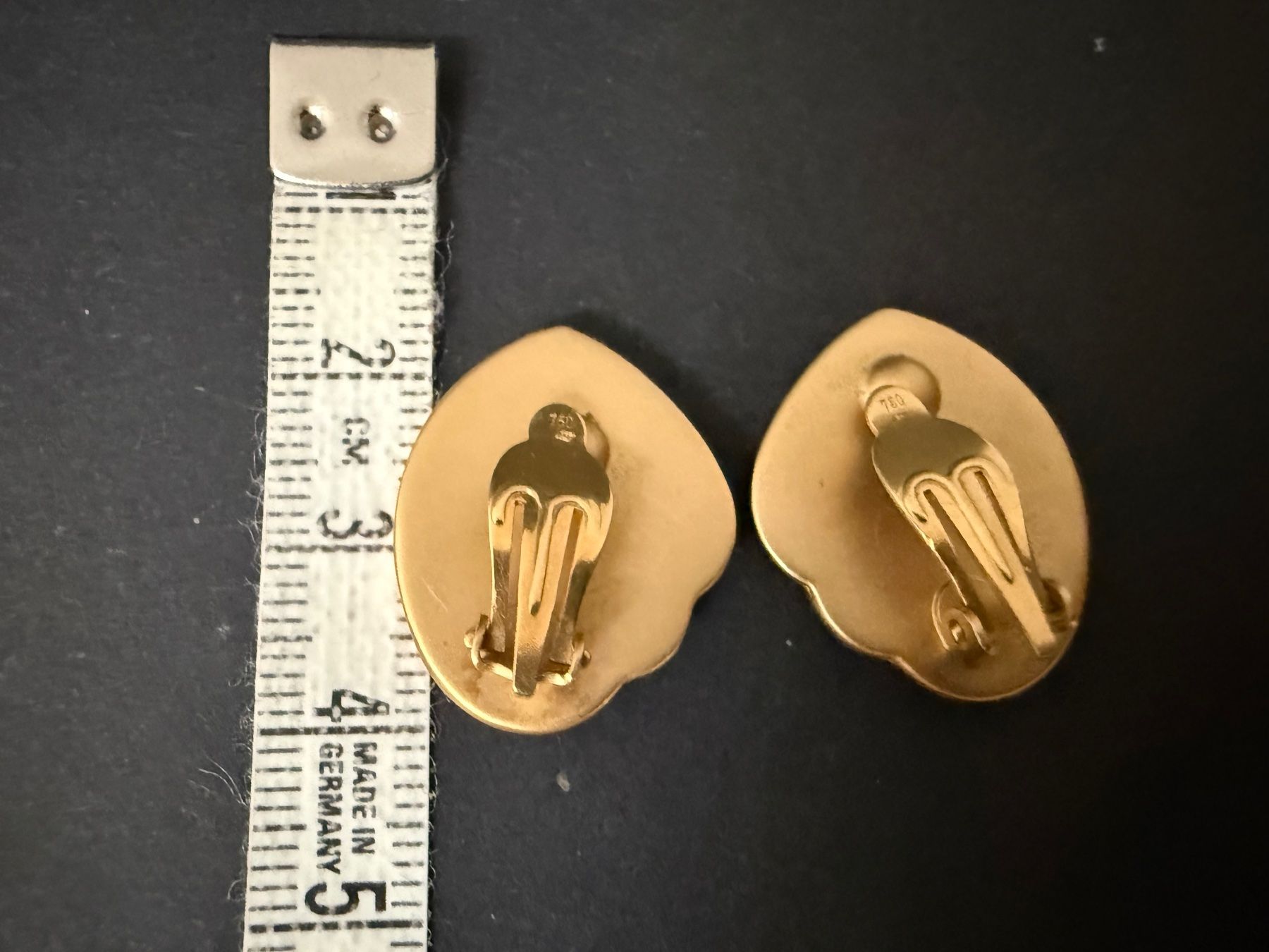 Orecchini pendenti & Orecchini a lobo: Gelbgold Ohrclips 750, 18K – Usato da Spiegel b. Bern venduto da Rogger72 2