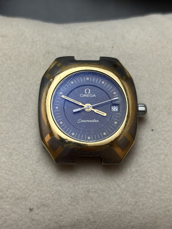 Montre Omega Seamaster 18k or/Titane Quartz, fonctionne (Gebraucht) in ...