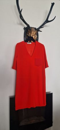 Sandro Paris oranges Kleid Sommer Gr. S