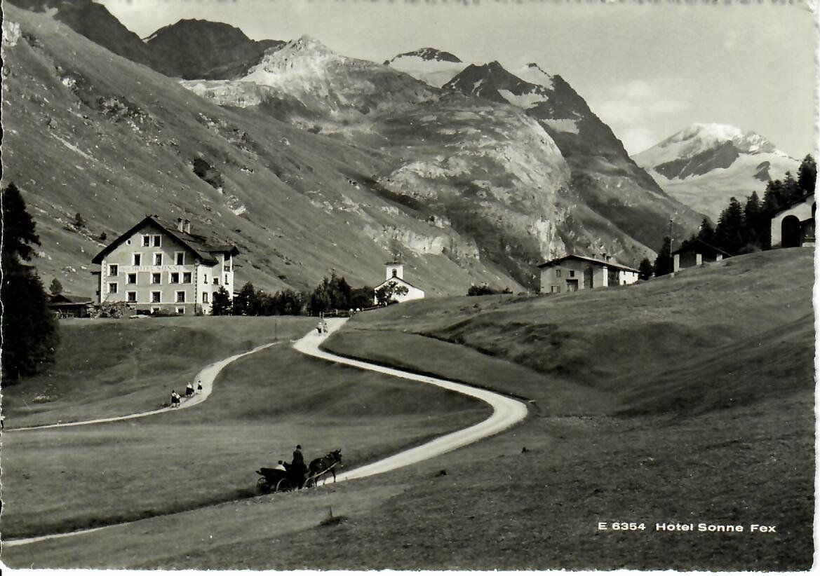 Ansichtskarten: Hotel Sonne Fex – Gebraucht aus Hochdorf von Ziegel-16