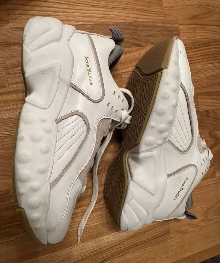 Acne Studios Scarpe da uomo: Acne Studios Augustin Sneakers, Gr. 38, weiss – Usato da Triesen venduto da atos87 1