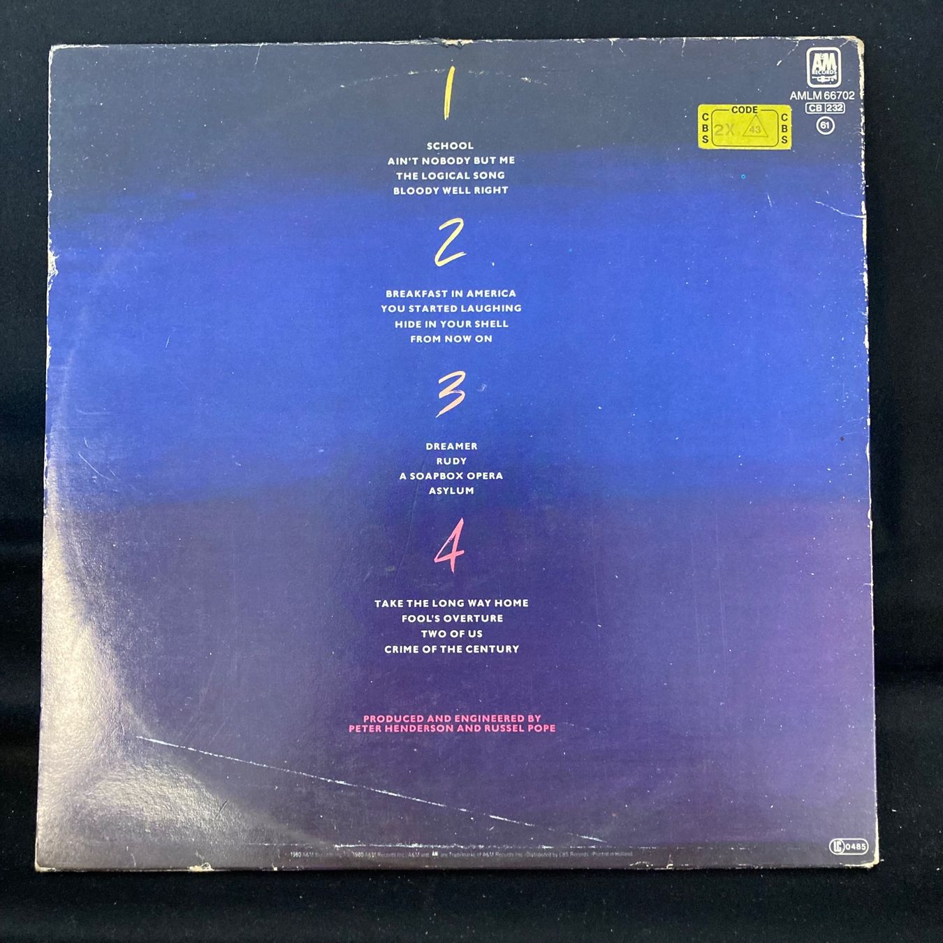 Dischi in vinile: Supertramp / Paris (DLP) – Usato da St.Gallen venduto da Out-take 1