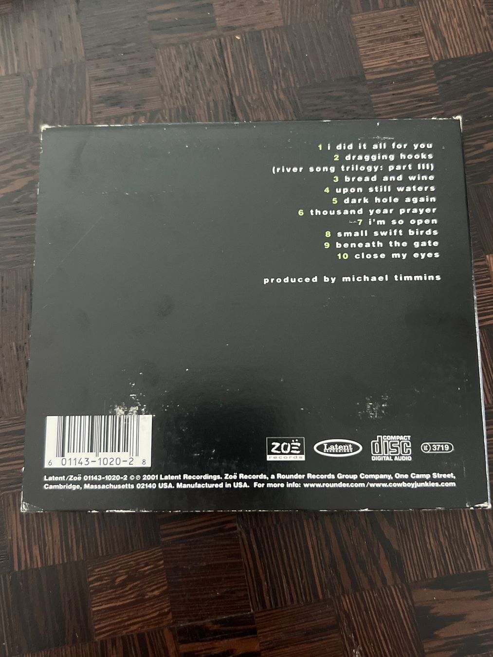 CD: Cowboy junkies « open » – Usato da Bouveret venduto da Feelgoodtrading 1
