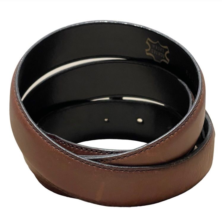 Falari Herren-Gürtel Aus Echtem Leder – Klassische Einfach-Schnalle Für Business & Freizeit | 3,8 Cm Breit, Verstellbar