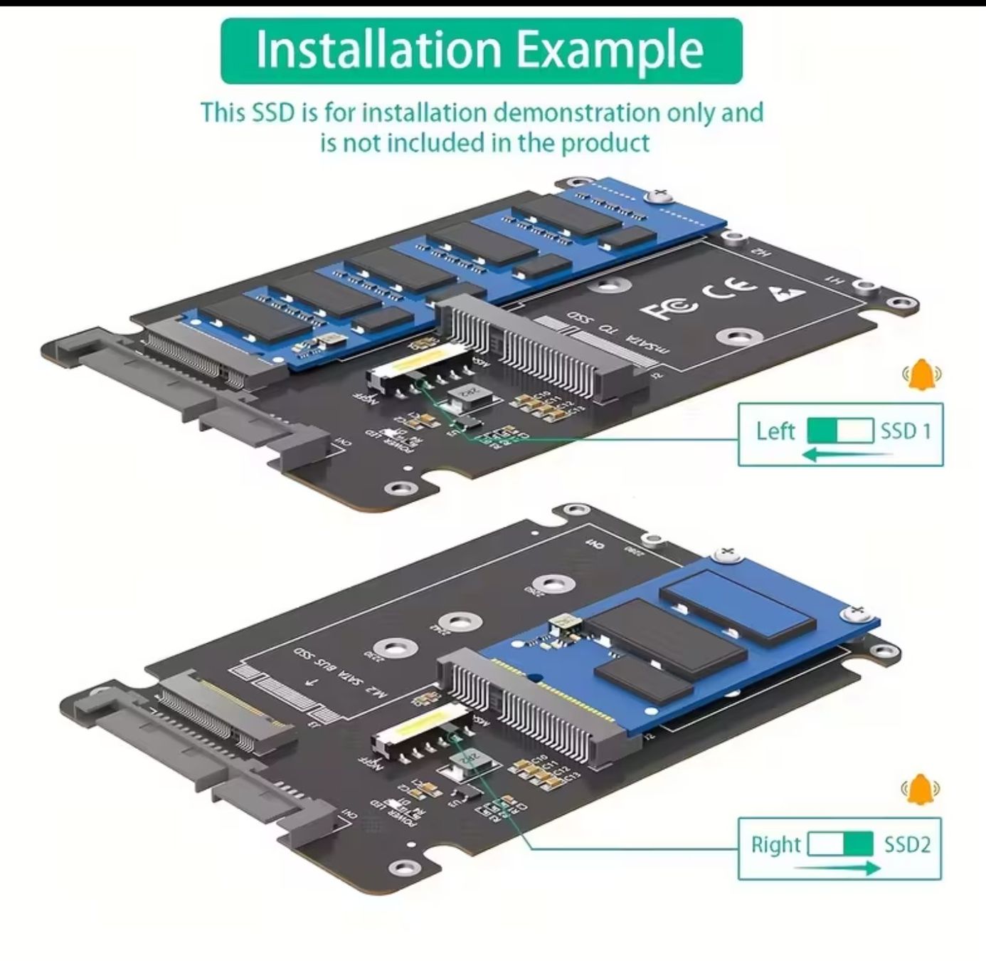 Unità & Adattatore: MSATA SSD zu 2.5 SATA3 Adapter mit Kunststoffgehäuse – Nuovo e nell'imballaggio originale da Mels venduto da Zeppelin08 3