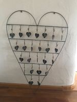 Adventskalender in Herzform, Metalldraht