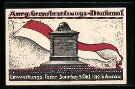 Aarau, Aarg. Grenzbesetzungs-Denkmal, Ei