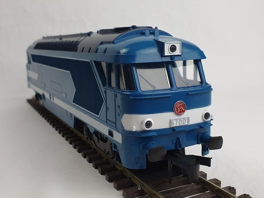 Locomotive BB 67001 Jouef 8 Roues Motrices Ho Moustache Alu