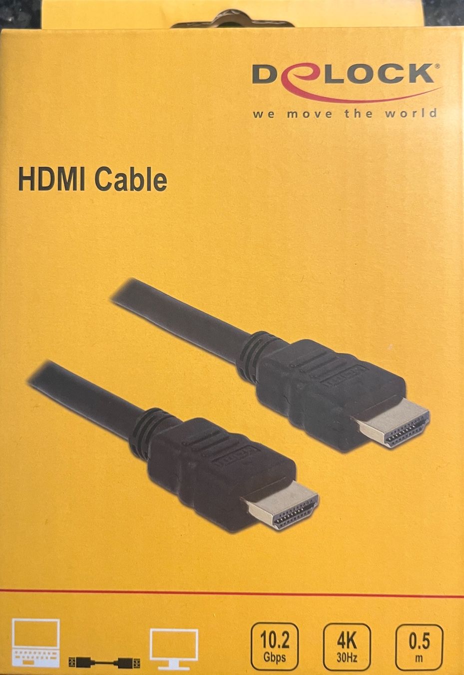 Câbles: Delock HDMI-Kabel 0.5m – Neuf avec emballage d'origine à Lyss par Zwei_kind
