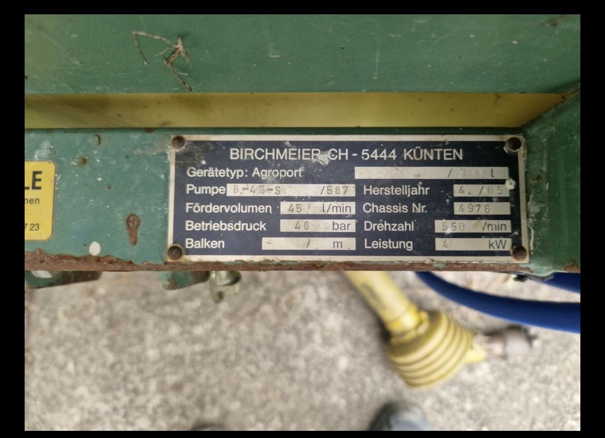 Birchmeier Alle Maschinen: Feldspritze Birchmeier  – Gebraucht aus Möhlin von mic_k7rm 1