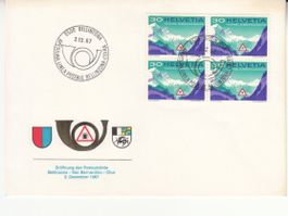 Sonderstempel S. 658 Eröffnung Postautolinie 1967