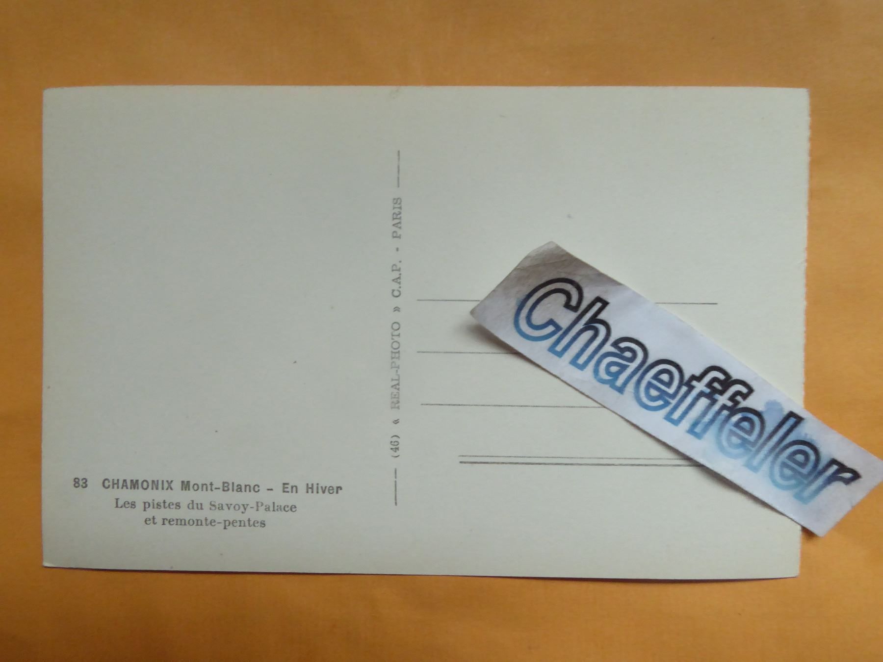 Cartes postales: 83 Chamonix Mont-Blanc - En Hiver – D'occasion à Zürich par Chaeffeler 1