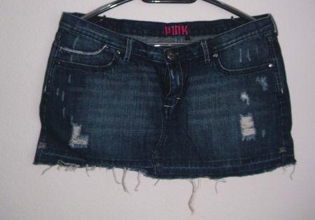 Supermini - Jeansrock, Indigo, Gr. 40/42 * Pink* BLACKOUT *