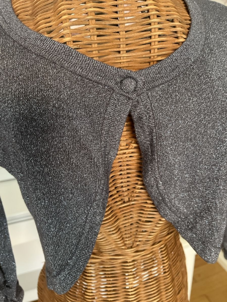 Boléros: Bolero mit Glitzerfaden, grau, Vila, S  – D'occasion à Solothurn par Bobesch08 3