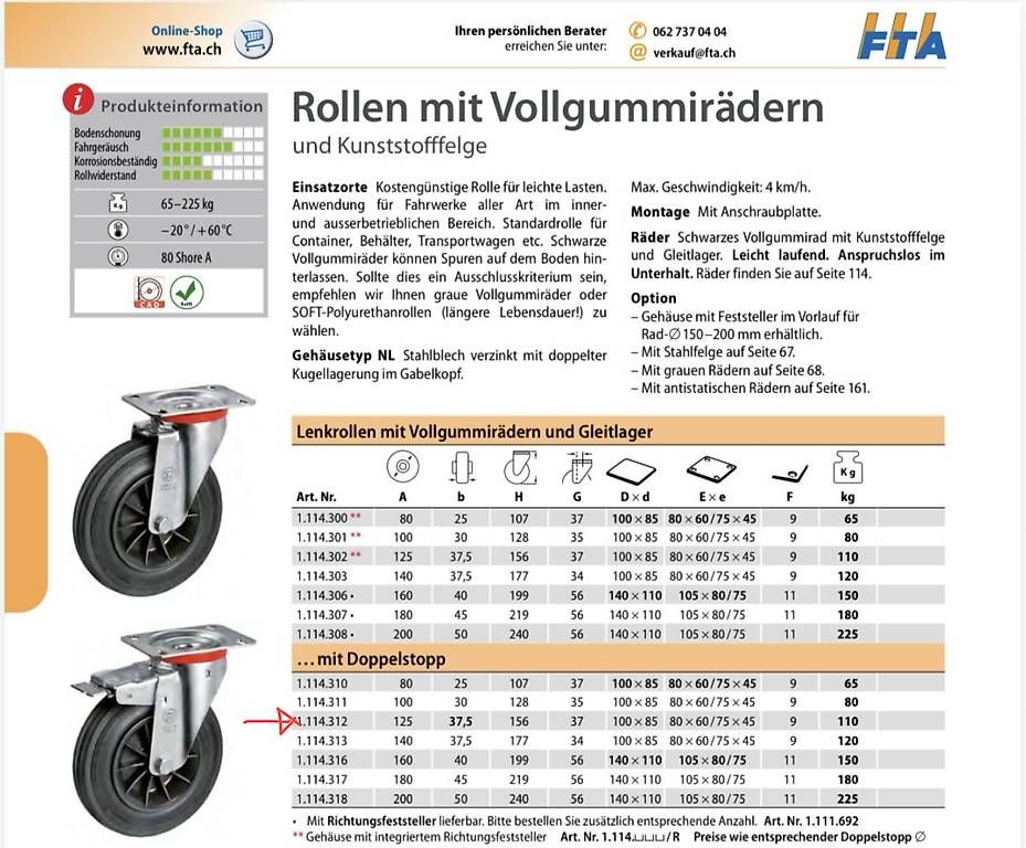 Altro per stoccaggio & trasporto: Lenkrolle mit Doppelstop – Usato da Allschwil venduto da baese84 1