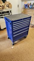 Werkzeugwagen blau 6 Schübe mit Rollen gebrauchter Zustand