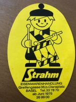 Strahm Eisenwarenhandlung Basel Abziehbild / Sticker