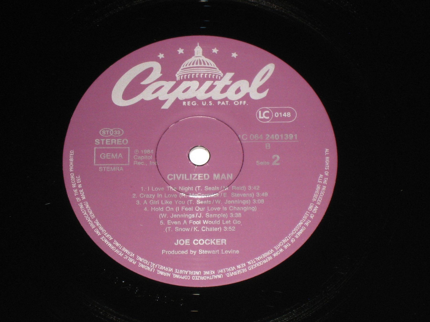 Schallplatten: LP - JOE COCKER - CIVILIZED MAN – Gebraucht aus Steckborn von Quo7 2
