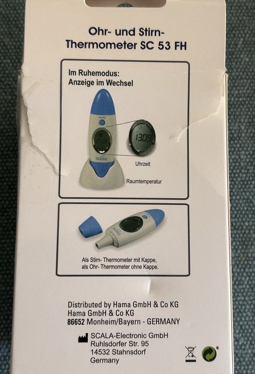 Altro per la casa: Ohr- und Stirn- Thermometer – Nuovo e nell'imballaggio originale da Frauenfeld venduto da berk39 1