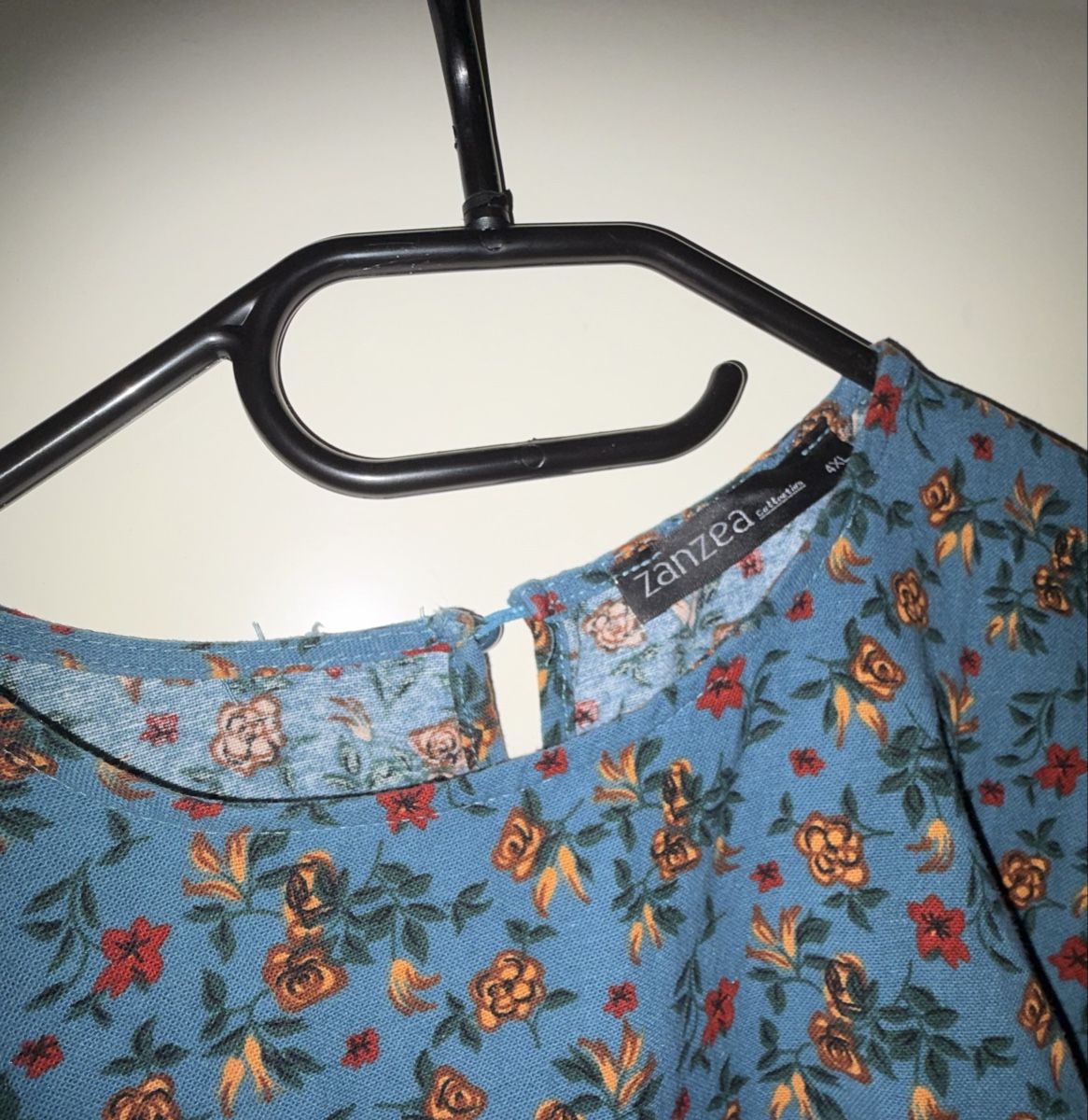 Camicette: Bluse 4XL Blumenmuster - 100% Baumwolle – Usato da Zürich venduto da Ibifand 1
