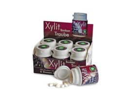 6 x Birkenzucker Bonbons mit Xylit - TRAUBE (Grape),100 Stk.