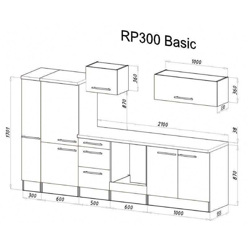 Cucine complete: 452 Küchenzeile Küchenblock 300cm E/W - Küche Einbauküche – Nuovo e nell'imballaggio originale da Wallenwil venduto da toesstalvertrieb 8