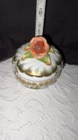 Original Herend Porzellan Schatulle mit Rose – Handbemalt