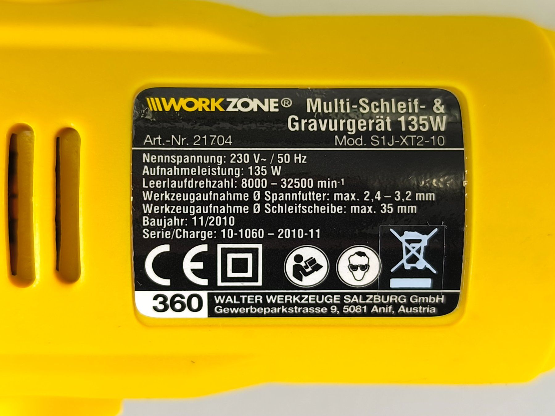 Tutti gli attrezzi: WORKZONE Multi-Schleif & Gravurset 135W im Koffer – Nuovo (secondo la descrizione) da Rüti ZH venduto da Restwert_Rueti_ZH 6