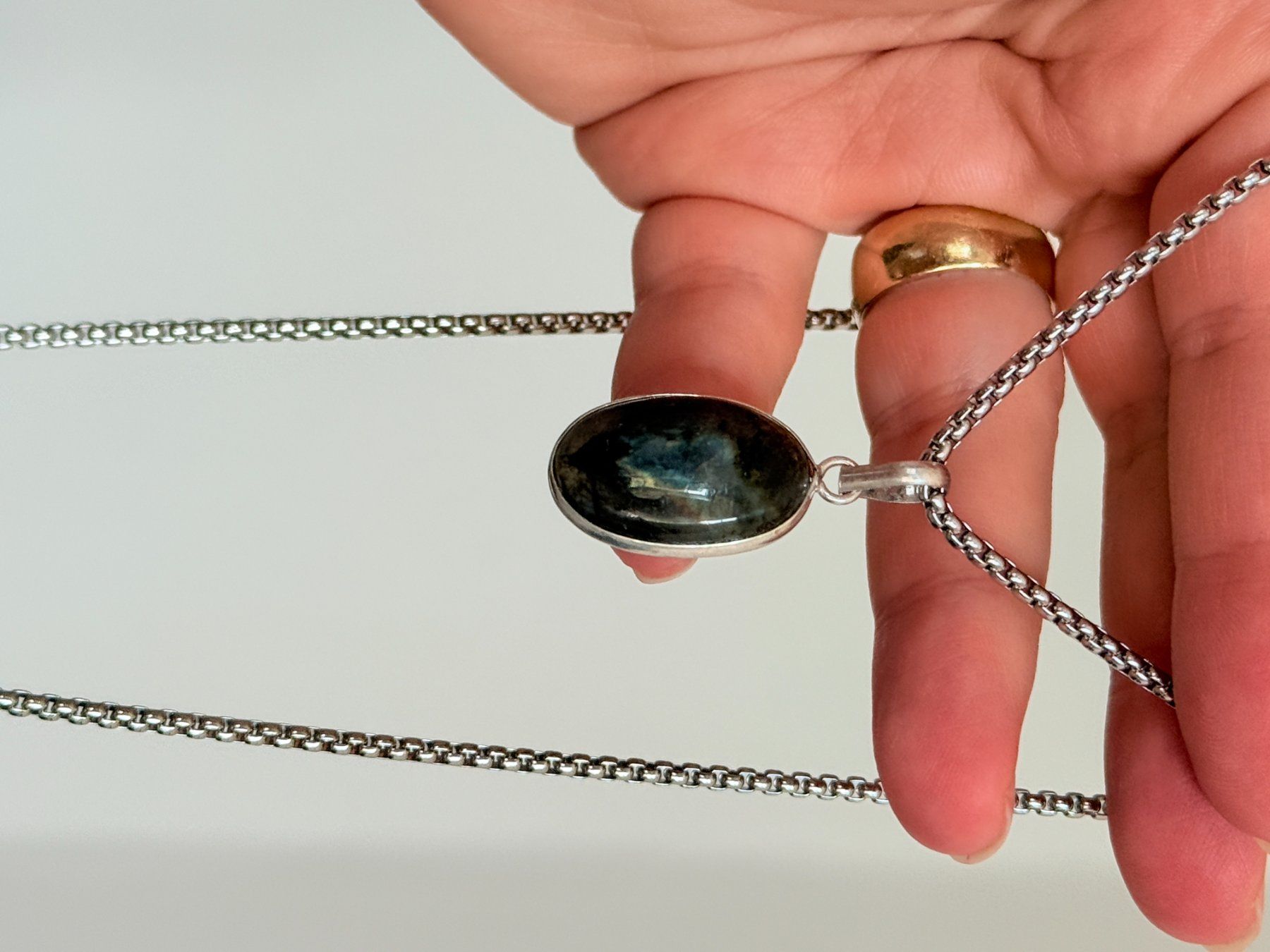 Catenine: Labradorite Gemstone Handmade Jewelry necklace – Nuovo e nell'imballaggio originale da Genève venduto da AGBERG 7