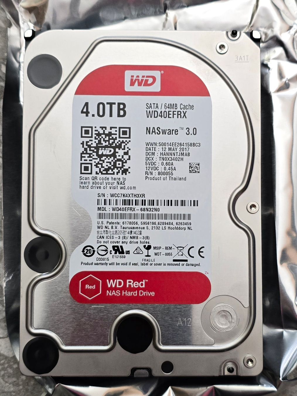 Western Digital Dischi rigidi: 4TB WD Red – Usato da Erlinsbach venduto da tiansisi