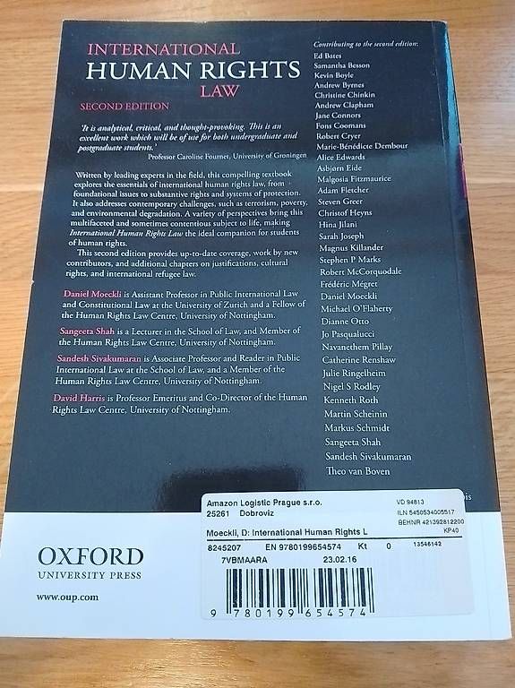 Bücher: International Human Rights Law – Gebraucht aus Dänikon ZH von spr_rqw2 1