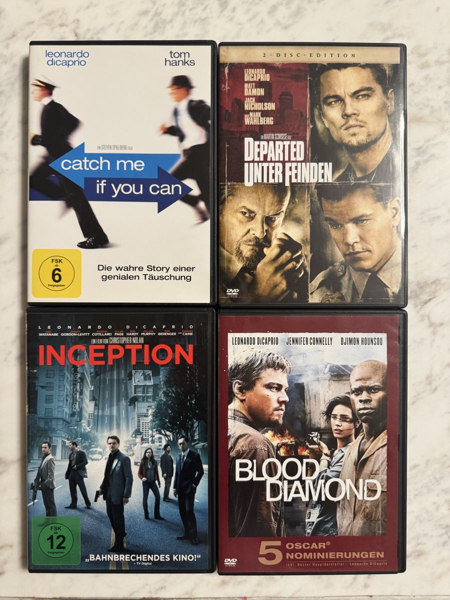 Tous les DVDs: Leonardo DiCaprio DVDs – D'occasion à Aarau Rohr par mic_d6nr