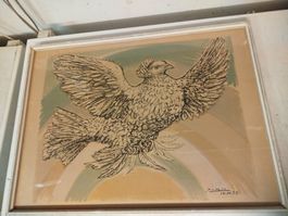 Lithographie « Colombe volante » Pablo Picasso