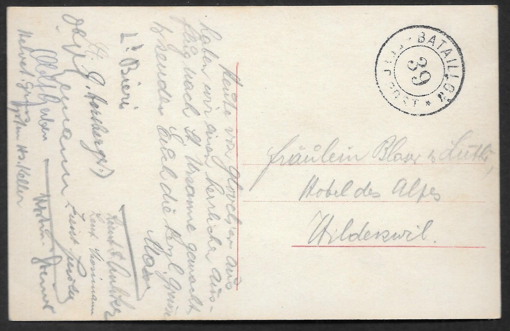 Cartoline postali: St. Ursanne Teilansicht Feldpoststempel – Usato da Olten venduto da clotaldi 1