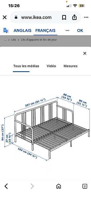 Betten: Lit d'appoint IKEA – Gebraucht aus Sorens von Janel02 5