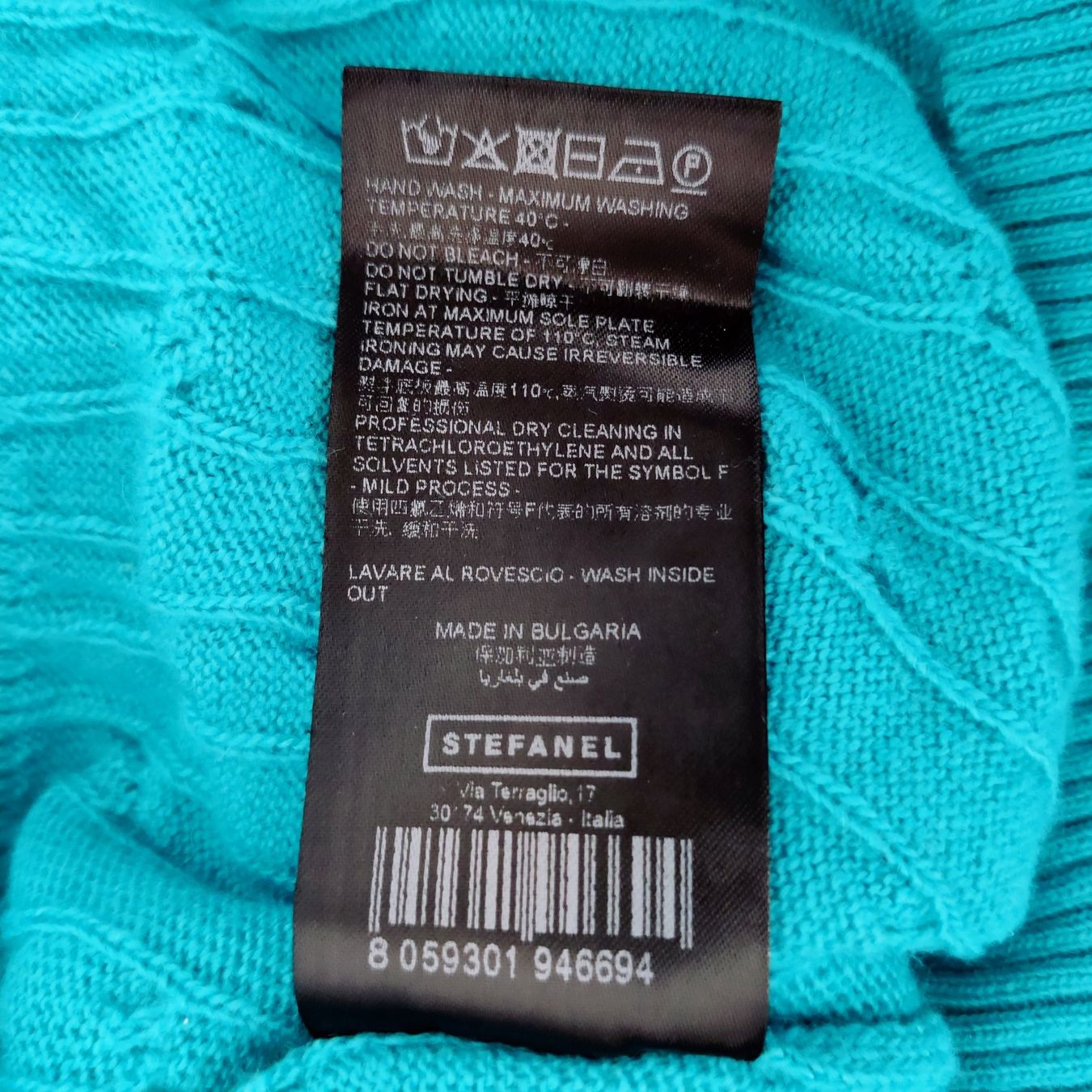 Stefanel Pullover & Sweatshirts: STEFANEL Zopfstrick Muster Wolle Pulli Pullover türkis Gr.XS – Gebraucht aus Winterthur von Lotusherz 4