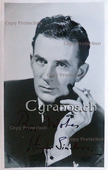Autografi: Hugh Sinclair (1903-1962) Schauspieler - Autogramm – Usato da Dietikon venduto da cyranos1