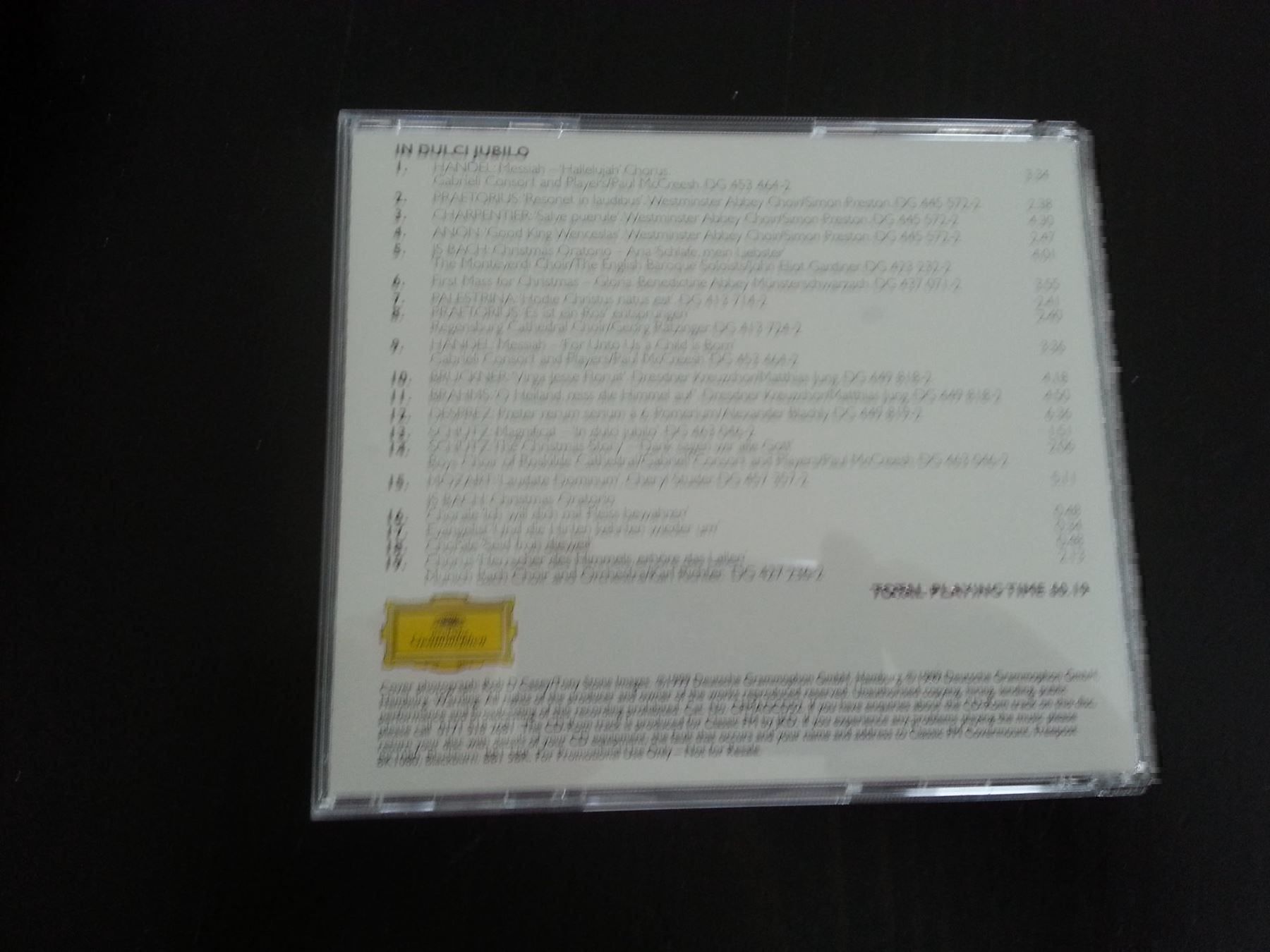 CD: in dulci jubilo CLASSIC £M – Usato da Thalwil venduto da meinverkauf 1