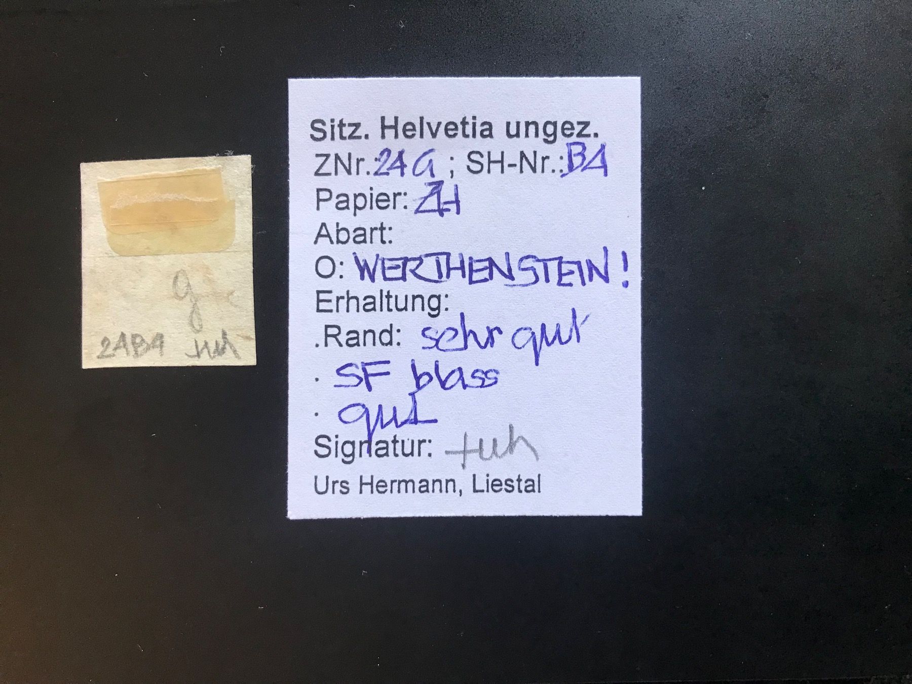 Tutti i francobolli: 1857-1862 Strubel 24G mit Stempel Werthenstein + Kleinattest – Usato da stäfa venduto da brandy66 1